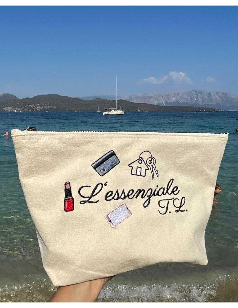 Pochette in cotone organico personalizzate - Taglia L