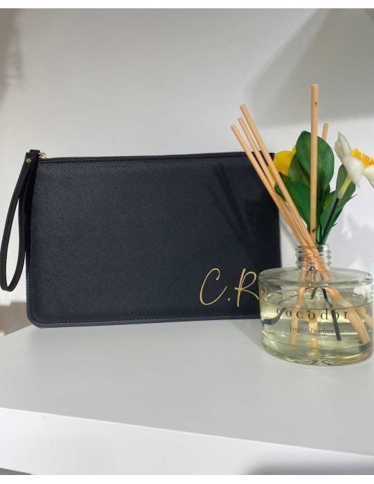 Pochette saffiano modello Terry personalizzata